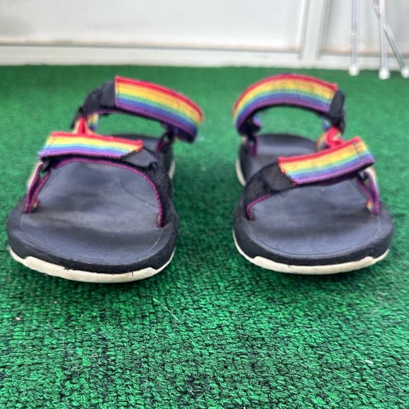 Kids Teva Tevas Sandals Rainbow Used Size 1 Little Kid - Picture 3 of 8
